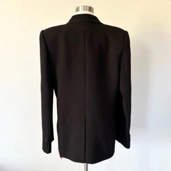 KHAITE NWT Nathan Virgin Wool Blend Double Breasted Blazer Jacket Black 8 - Picture 7 of 9
